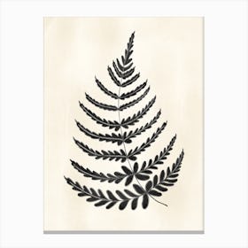 Rustic Fern Leaf 2 Canvas Print