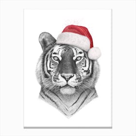 Christmas Tiger Canvas Print