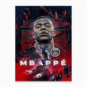 Kylian Mbappé Canvas Print