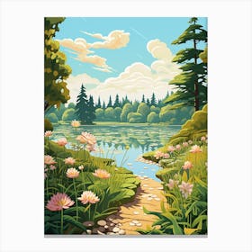 Vandusen Botanical Garden Canada Illustration 3  Canvas Print