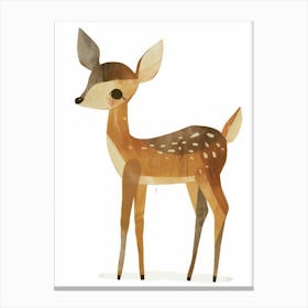 Charming Nursery Kids Animals Deer Fawn 1 Canvas Print
