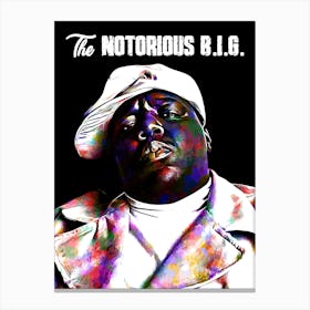 The Notorious B.I.G. Rapper Music in Colorful Lienzo