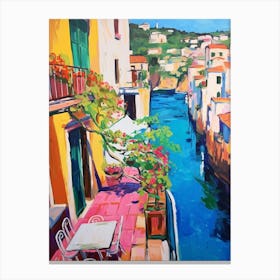 Sorrento Italy 3 Fauvist Painting Canvas Print