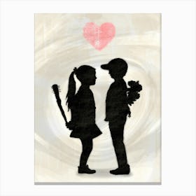 I Love You, But... | Street Art Canvas Print