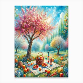 Picnic In The Park Canvas Print