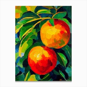 Pomelo Fruit Vibrant Matisse Inspired Painting Fruit Canvas Print