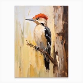 Bird Painting Woodpecker 2 Canvas Print