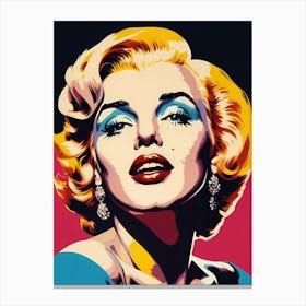 Marilyn Monroe Portrait Pop Art (11) Canvas Print