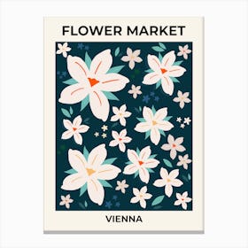 Flower Market Vienna Autria Canvas Print