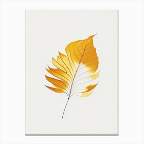 Marigold Leaf Abstract 2 Canvas Print