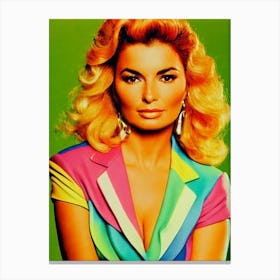 Shania Twain Colourful Pop Art Canvas Print