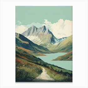 Chilkoot Trail Canada 3 Hiking Trail Landscape Canvas Print