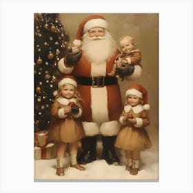 Santa Claus With Children 8 Canvas Print