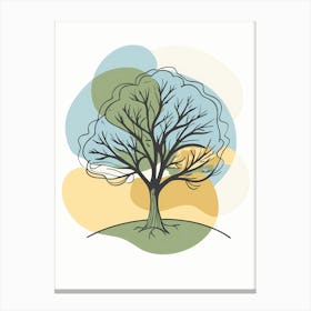 Tree On A Hill 1 Canvas Print