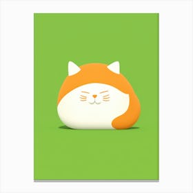 Kawaii Cat 1 Canvas Print