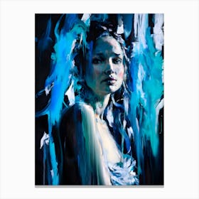 'Blue Woman' 2 Canvas Print