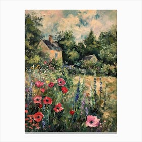 Poppies In The Meadow 14 Canvas Print