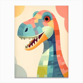 Colourful Dinosaur Baryonyx 3 Canvas Print