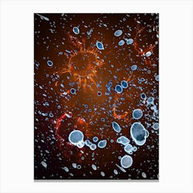 Watercolor Abstraction A Mysterious Cosmos 1 Canvas Print