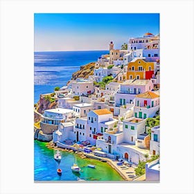 Village Of Mykonos Canvas Print