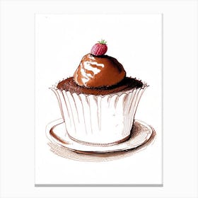 Chocolate Soufflé Bakery Product Quentin Blake Illustration 1 Canvas Print