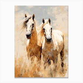 Horses Painting In Andalusia Spain 3 Canvas Print