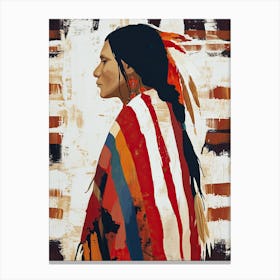 Seminole Simplicity; A Study In Minimalism ! Native American Art Canvas Print