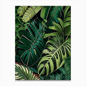 Jungle Foliage 5 Botanical Canvas Print