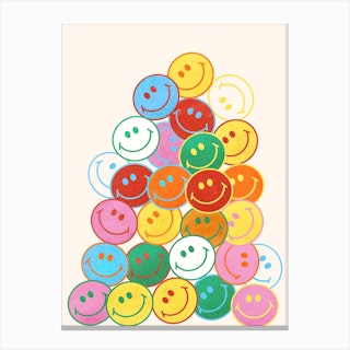 Many Smiling Faces Canvas Print