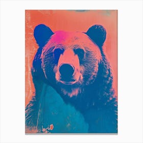Polaroid Style Bear 2 Canvas Print