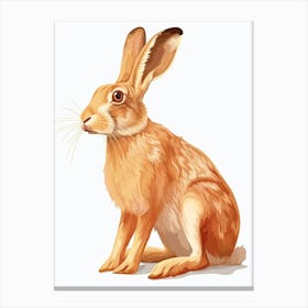 Belgian Hare Kids Illustration 4 Canvas Print