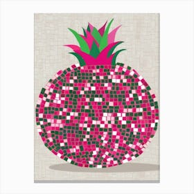 Mosaic Pineapple 5 Canvas Print