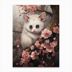 Adorable Chubby Playful Possum 3 Canvas Print