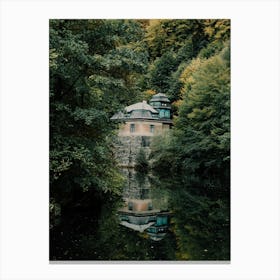 Reflection In The Forest In Bohemian Switzerland Canvas Print