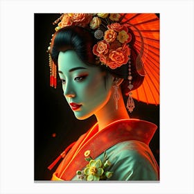 Geisha 4 Canvas Print