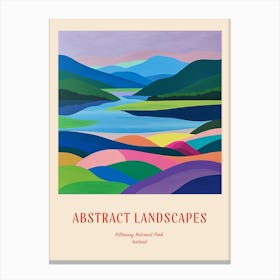 Colourful Abstract Killarney National Park Ireland 3 Poster Canvas Print