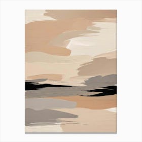 Muted Neutrals Abstract 11 Living Room Art Print (2) Canvas Print