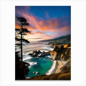 Big Sur Sunset Canvas Print