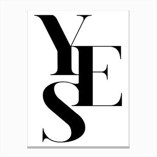 Yes 2 Canvas Print