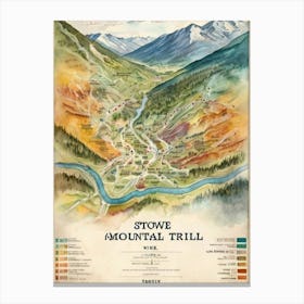 Stowe Mountain Trail Canvas Print