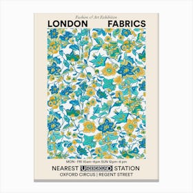 Poster Flower Jubilee London Fabrics Floral Pattern 5 Canvas Print