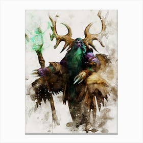 Malfurion Stormrage World Of Warcraft Canvas Print