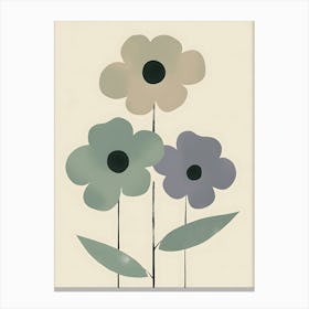 Three Flowers 1 Canvas Print