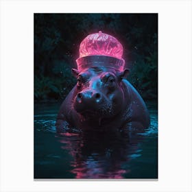 Hippo 10 Canvas Print