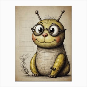 Bug With Glasses Canvas Print