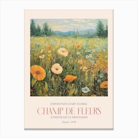 Champ De Fleurs, Floral Art Exhibition 23 Canvas Print
