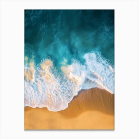 Aerial View Of A Beach 20 Canvas Print