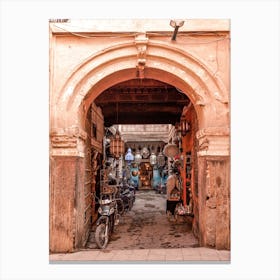 Moroccan Market Photography Canvas Print