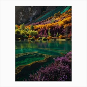 Lake In The Mountains Canvas Print