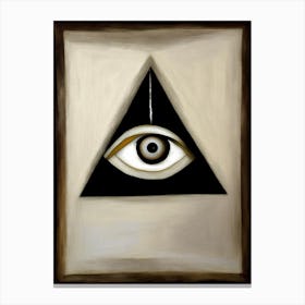 Awareness, Symbol, Third Eye Rothko Neutral Canvas Print